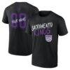 Sacramento Kings Big & Tall Hustle Personalized Name & Number T-Shirt - Black - Front View