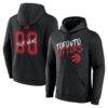 Toronto Raptors Big & Tall Hustle Personalized Name & Number Hoodie - Black - Front View