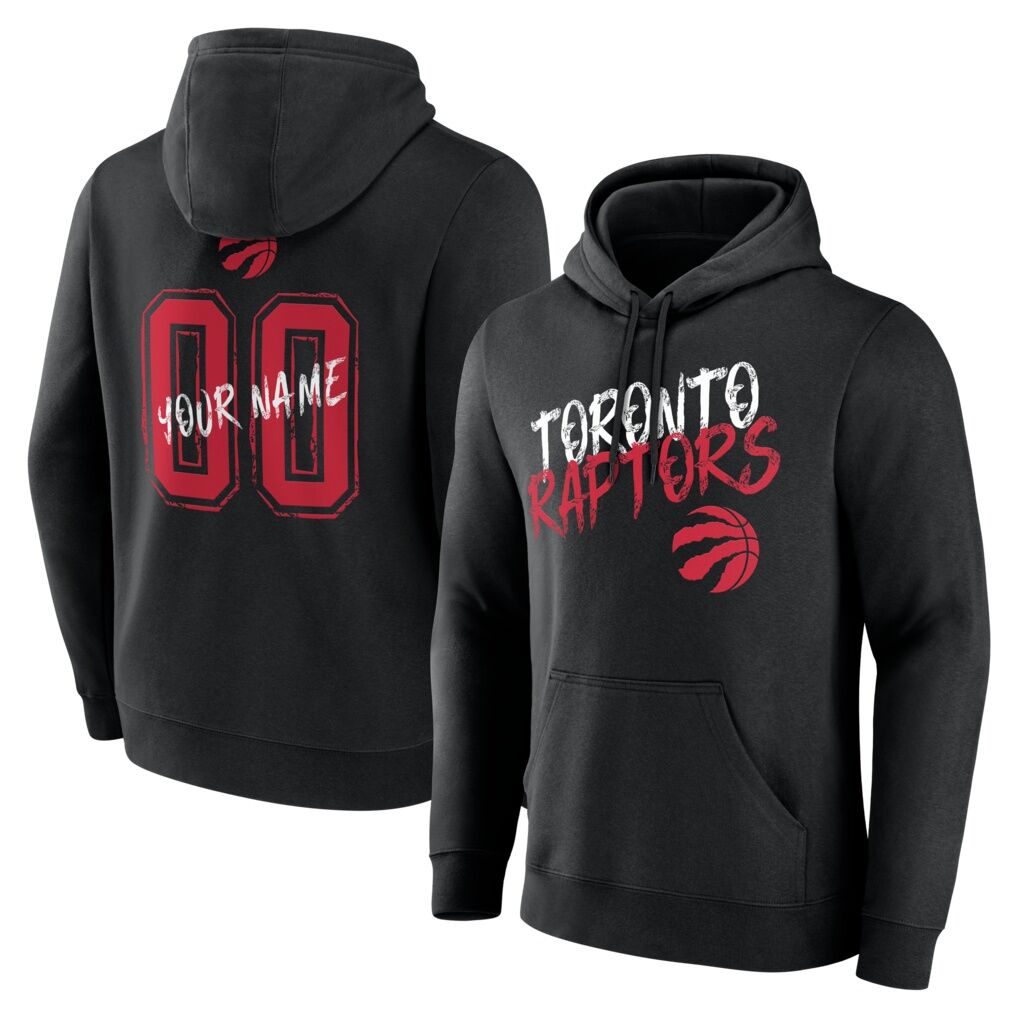 Toronto Raptors Big & Tall Hustle Personalized Name & Number Hoodie