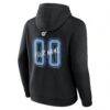 Utah Jazz Big & Tall Hustle Personalized Name & Number Hoodie - Black - Detail View
