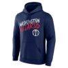 Washington Wizards Big & Tall Hustle Personalized Name & Number Hoodie - Navy - Side View