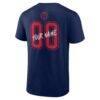 Washington Wizards Big & Tall Hustle Personalized Name & Number T-Shirt - Navy - Detail View