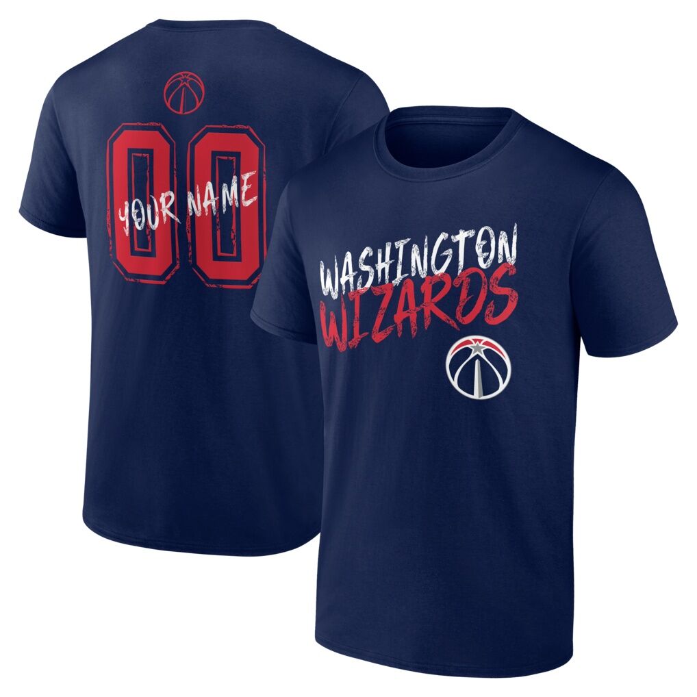 Washington Wizards Big & Tall Hustle Personalized Name & Number T-Shirt