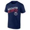 Washington Wizards Big & Tall Hustle Personalized Name & Number T-Shirt - Navy - Side View