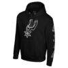 San Antonio Spurs Stadium Essentials Unisex Elementized Ride Hoodie - Black - Side View