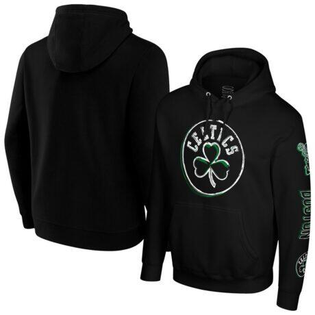 Boston Celtics Stadium Essentials Unisex Elementized Ride Hoodie - Black - Front View
