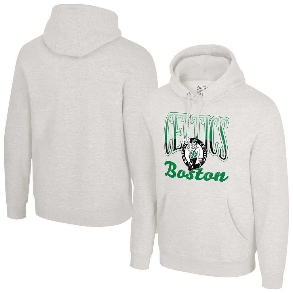 Boston Celtics Stadium Essentials Unisex Sky High Hoodie - Oatmeal