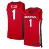 Kareem Stagg Georgia Bulldogs Nike NIL Men's Basketball Replica Jersey - Red - Front View