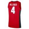 Marcus Millender Georgia Bulldogs Nike NIL Men's Basketball Replica Jersey - Red - Detail View