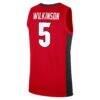 Jeremiah Wilkinson Georgia Bulldogs Nike NIL Men's Basketball Replica Jersey - Red - Detail View