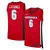 Kanon Catchings Georgia Bulldogs Nike NIL Men's Basketball Replica Jersey - Red - Front View