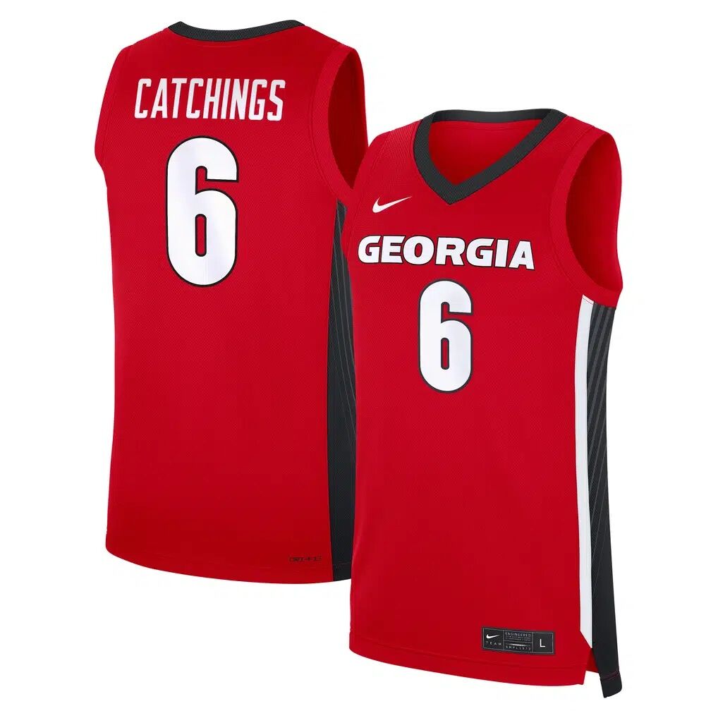 Kanon Catchings Georgia Bulldogs Nike NIL Men's Basketball Replica Jersey