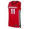 Dylan James Georgia Bulldogs Nike NIL Men's Basketball Replica Jersey - Red - Side View