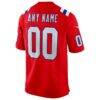 New England Patriots Nike Super Bowl LX Patch Custom Game Jersey - Red - Detail View