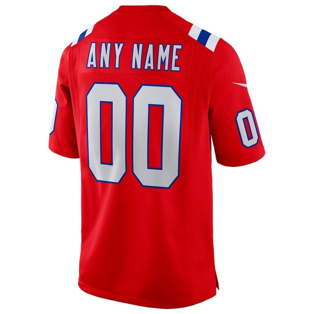 New England Patriots Nike Super Bowl LX Patch Custom Game Jersey