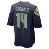 Sam Darnold Seattle Seahawks Nike Alternate Game Player Jersey - College Navy - Detail View
