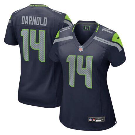 Sam Darnold Seattle Seahawks Nike Women's Team Game Jersey - College Navy - Front View