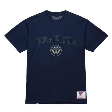 Philadelphia Union Mitchell & Ness City Pride T-Shirt - Navy - Front View