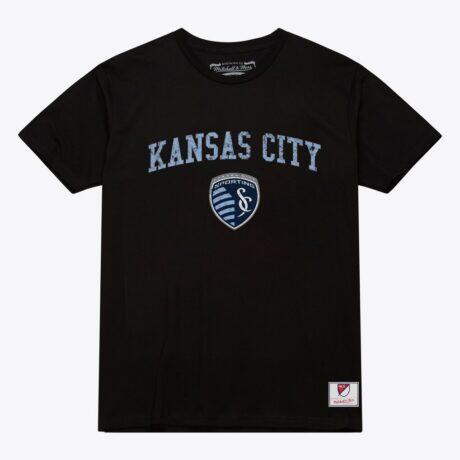 Sporting Kansas City Mitchell & Ness City Pride T-Shirt - Black - Front View
