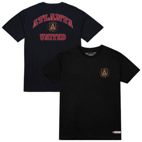 Atlanta United FC Mitchell & Ness 2-Hit T-Shirt - Black - Front View
