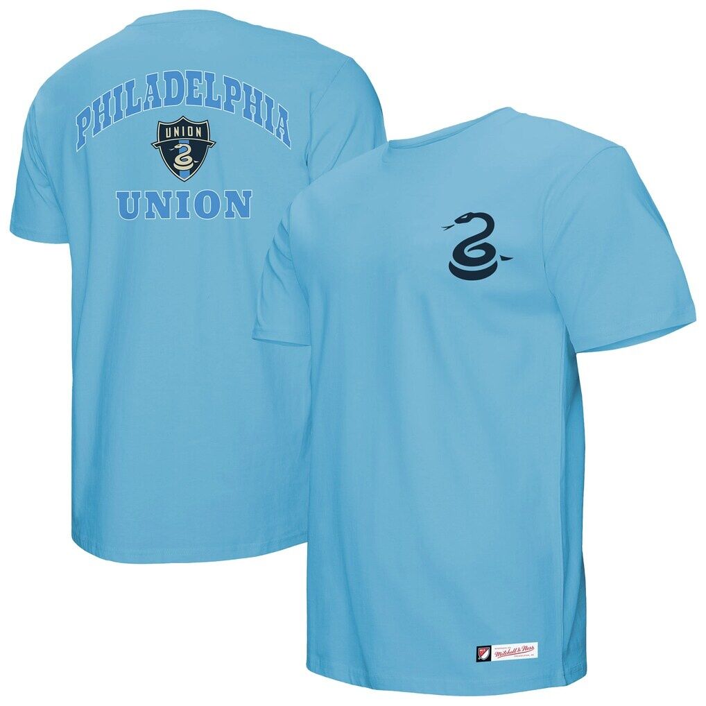 Philadelphia Union Mitchell & Ness 2-Hit T-Shirt - Light Blue
