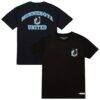 Minnesota United FC Mitchell & Ness 2-Hit T-Shirt - Black - Front View