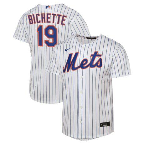 Bo Bichette New York Mets Nike Youth Home Replica Jersey - White - Front View