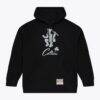 Boston Celtics Mitchell & Ness Chrome Hoodie - Black - Back View
