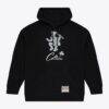 Boston Celtics Mitchell & Ness Chrome Hoodie - Black - Front View