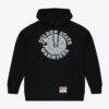 Golden State Warriors Mitchell & Ness Chrome Hoodie - Black - Front View