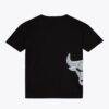 Chicago Bulls Mitchell & Ness Chrome Heritage T-Shirt - Black - Detail View