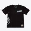 Houston Rockets Mitchell & Ness Chrome Heritage T-Shirt - Black - Front View