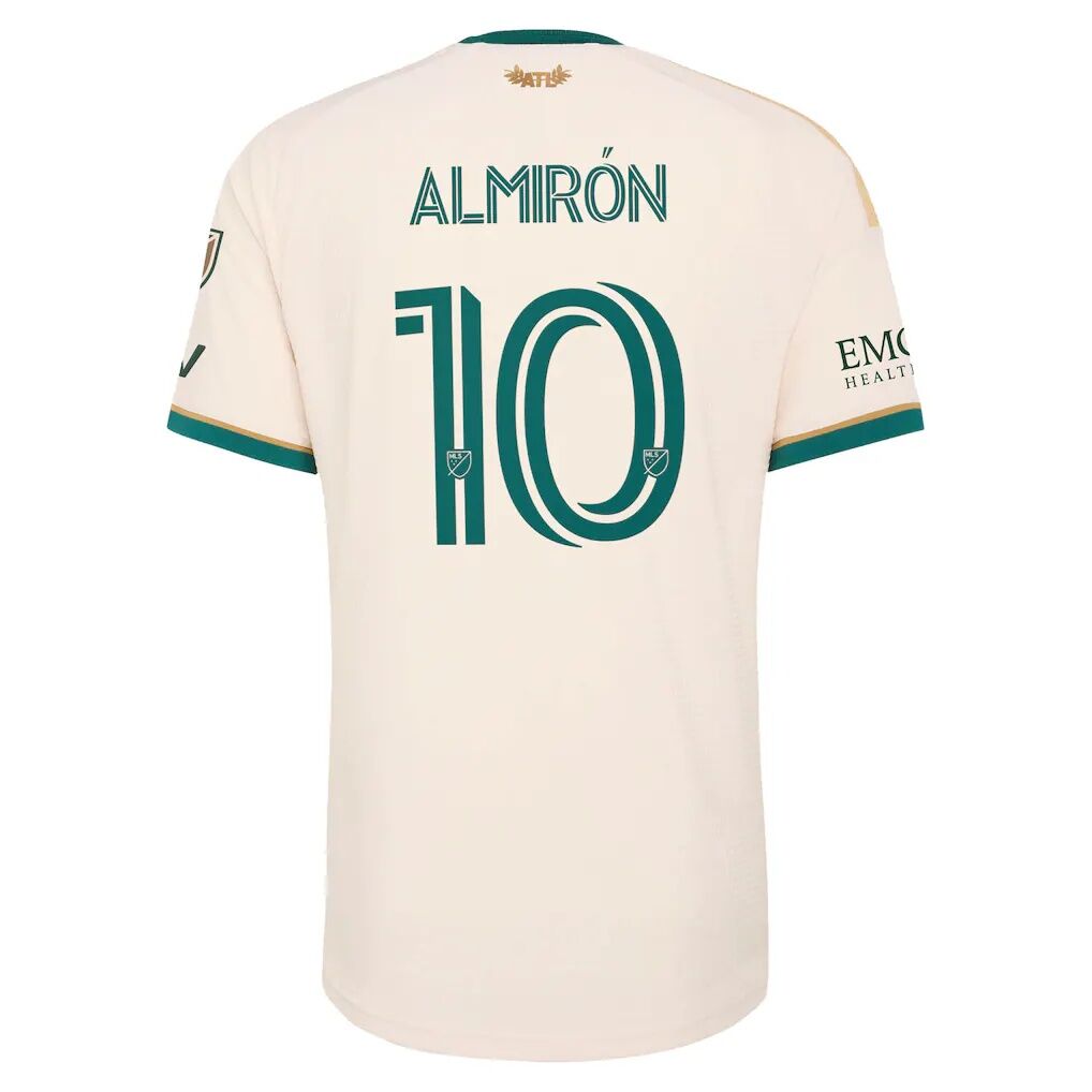 Miguel Almiron Atlanta United FC adidas 2026 Spirit of ’96 On-Field Authentic Patch Jersey – Tan