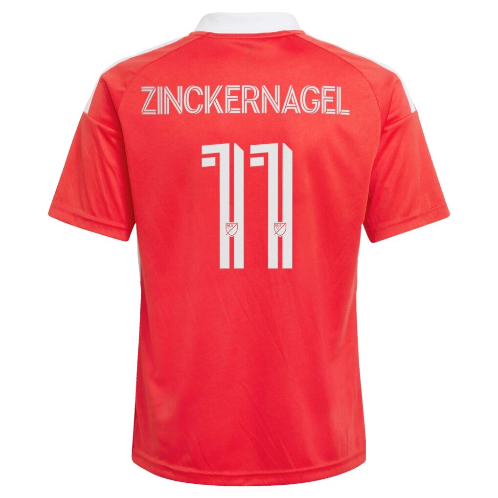 Philip Zinckernagel Chicago Fire adidas Youth 2026 Forever Red Replica Jersey