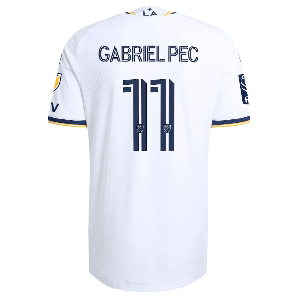 Gabriel Pec LA Galaxy adidas 2026 The VeloCITY Kit On-Field Authentic Patch Jersey