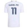Gabriel Pec LA Galaxy adidas 2026 The VeloCITY Kit Replica Jersey - White - Detail View