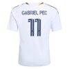 Gabriel Pec LA Galaxy adidas Youth 2026 The VeloCITY Kit Replica Jersey - White - Detail View