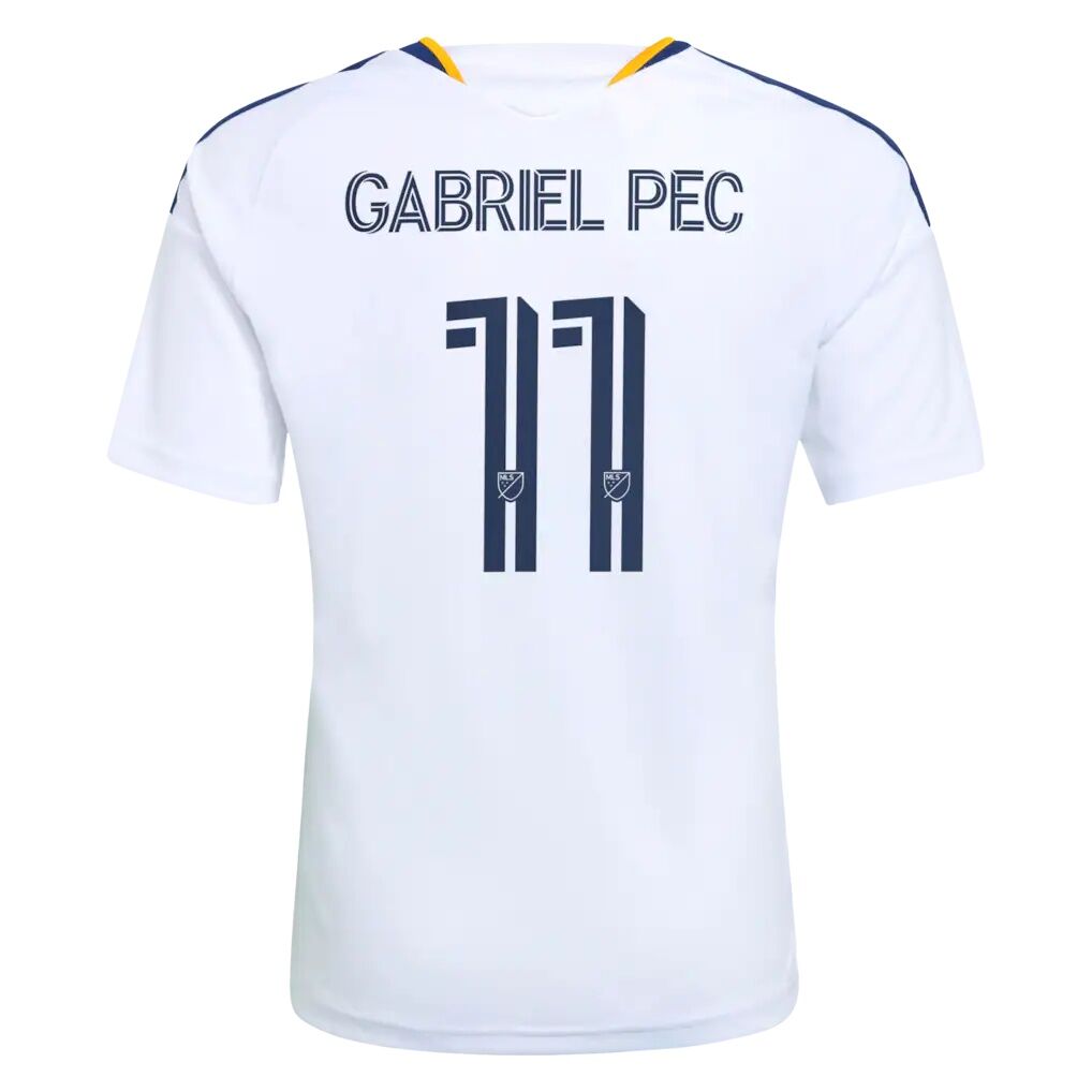Gabriel Pec LA Galaxy adidas Youth 2026 The VeloCITY Kit Replica Jersey