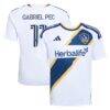 Gabriel Pec LA Galaxy adidas Youth 2026 The VeloCITY Kit Replica Jersey - White - Front View