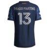 Thiago Martins New York City FC adidas 2026 The All Nations Kit On-Field Authentic Patch Jersey - Blue - Detail View