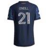 Aiden O'Neill New York City FC adidas 2026 The All Nations Kit On-Field Authentic Patch Jersey - Blue - Detail View