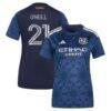 Aiden O'Neill New York City FC adidas Women's 2026 The All Nations Kit Replica Jersey - Blue - Front View