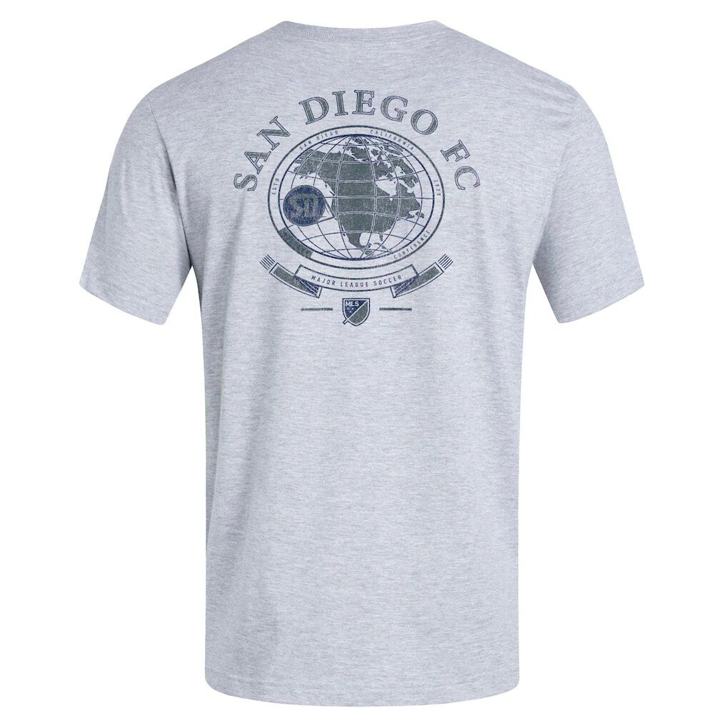 San Diego FC adidas World Pitch T-Shirt - Heather Gray