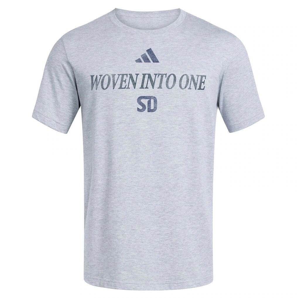 San Diego FC adidas World Pitch T-Shirt - Heather Gray