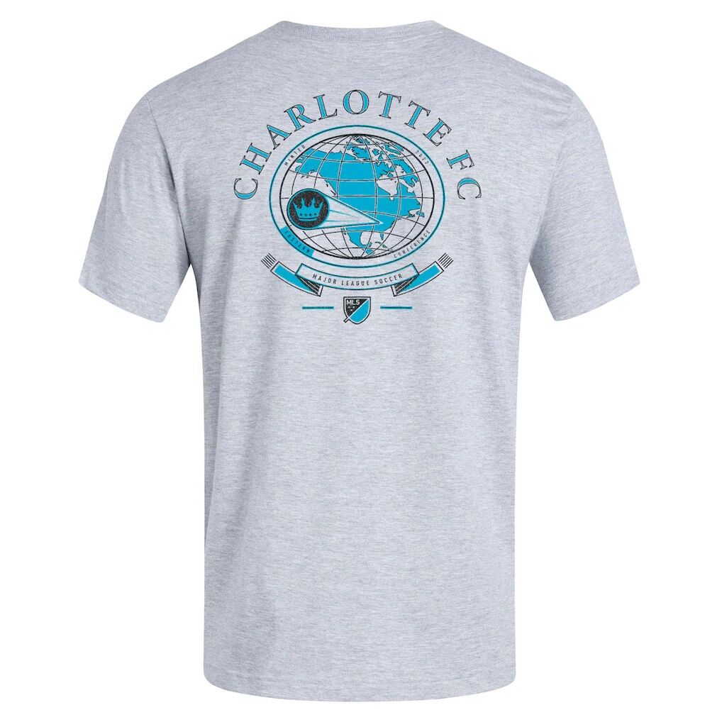 Charlotte FC adidas World Pitch T-Shirt – Heather Gray
