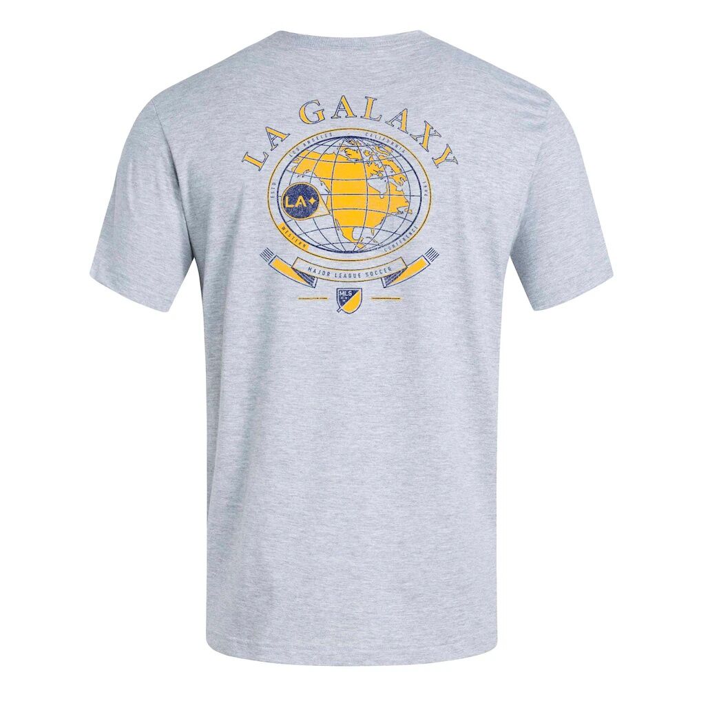 LA Galaxy adidas World Pitch T-Shirt - Heather Gray