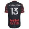 Eric Maxim Choupo-Moting New York Red Bulls adidas 2026 The Rooted Kit On-Field Authentic Patch Jersey - Black - Detail View