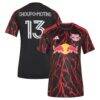 Eric Maxim Choupo-Moting New York Red Bulls adidas Women's 2026 The Rooted Kit Replica Jersey - Black - Front View