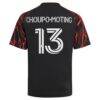 Eric Maxim Choupo-Moting New York Red Bulls adidas Youth 2026 The Rooted Kit Replica Jersey - Black - Detail View