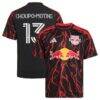 Eric Maxim Choupo-Moting New York Red Bulls adidas Youth 2026 The Rooted Kit Replica Jersey - Black - Front View